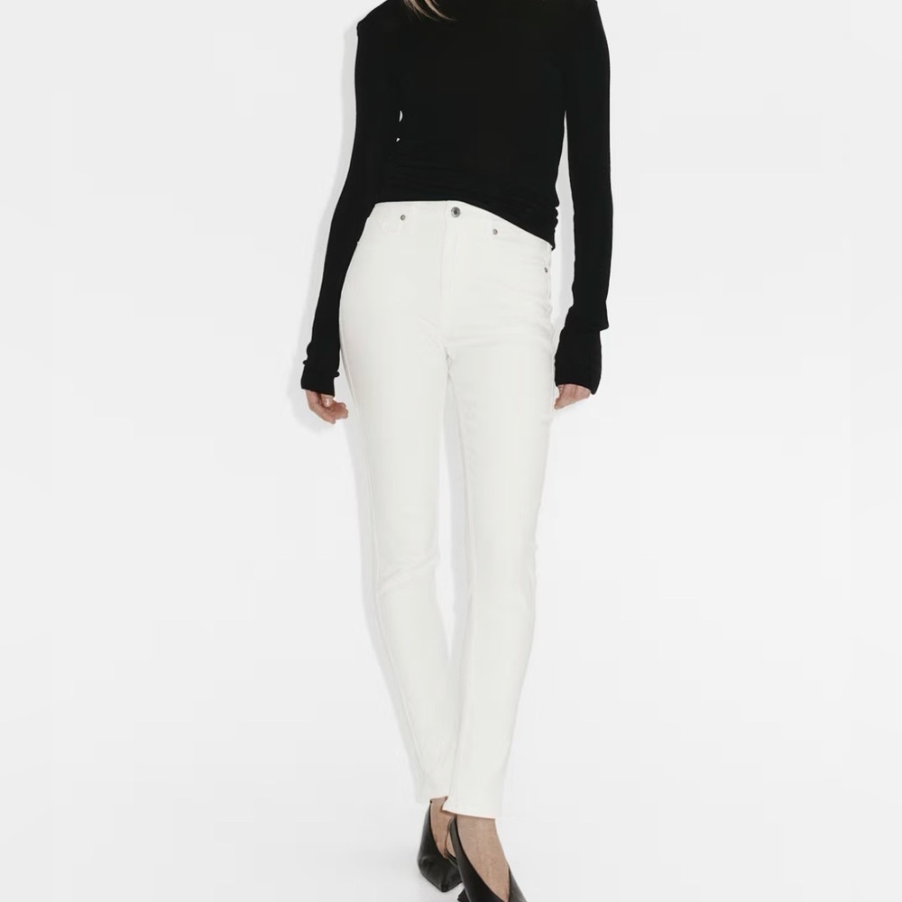 H&M White Skinny Jeans for Women